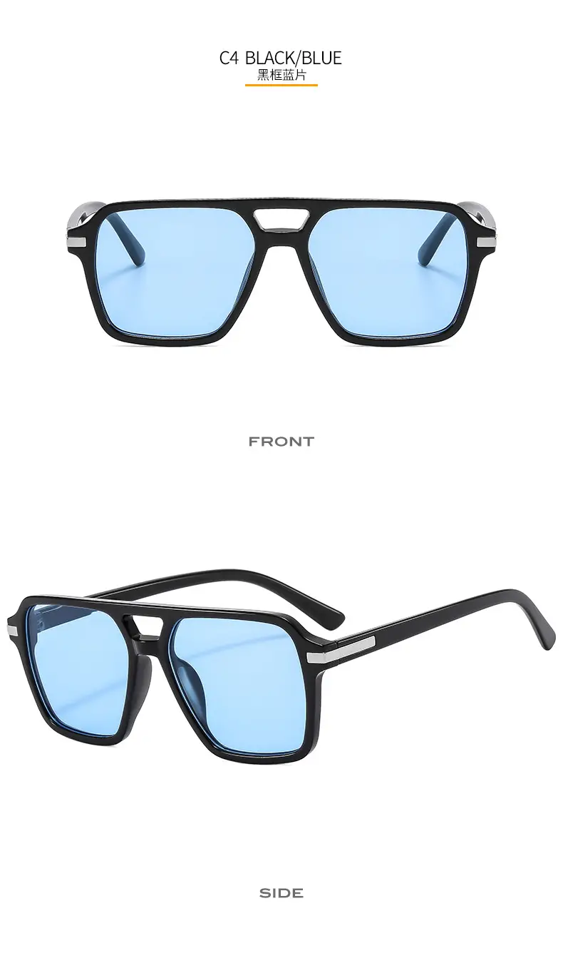 European & American Double Beam Sunglasses for Men Women β feature 11