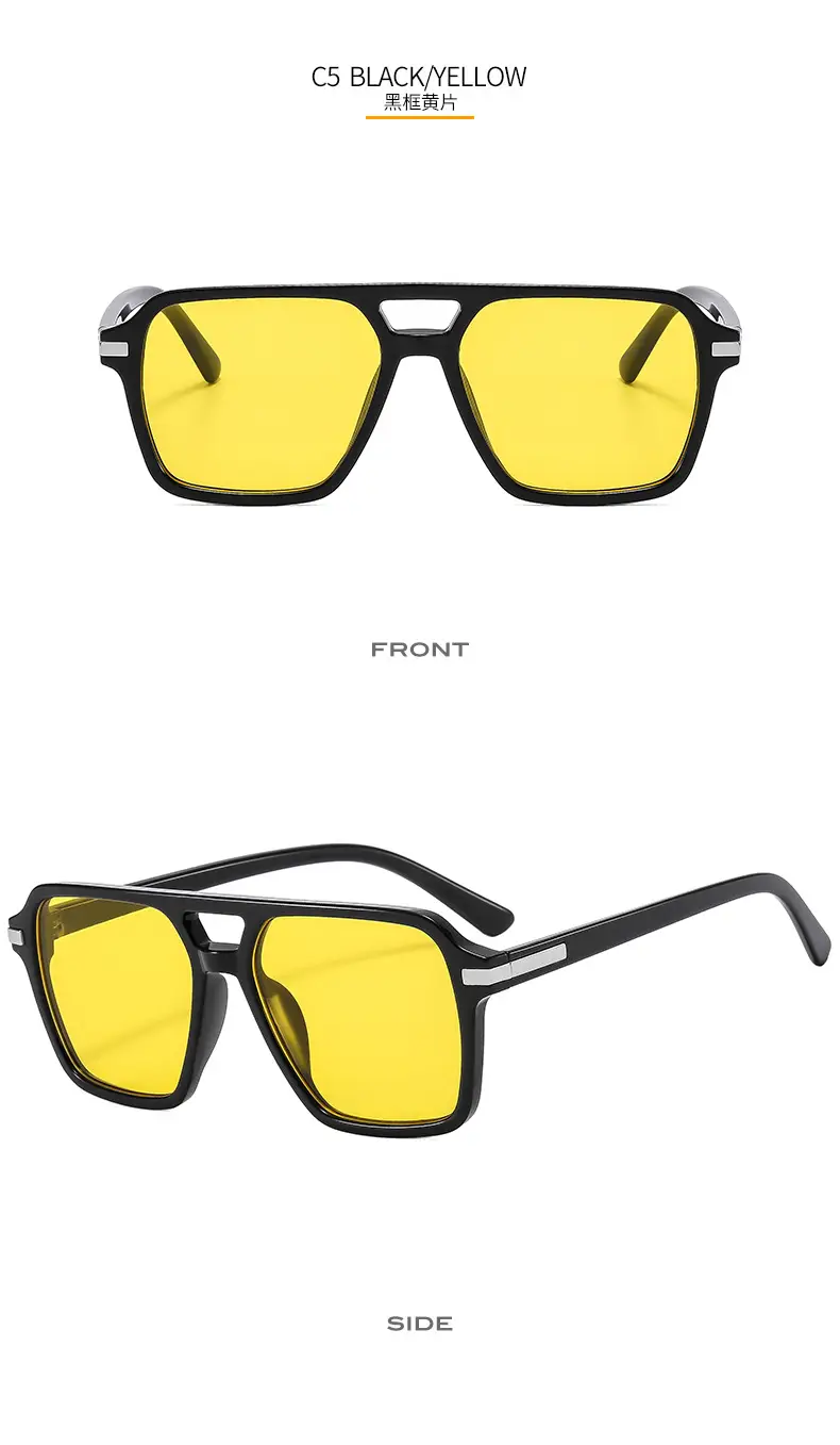 European & American Double Beam Sunglasses for Men Women β feature 12