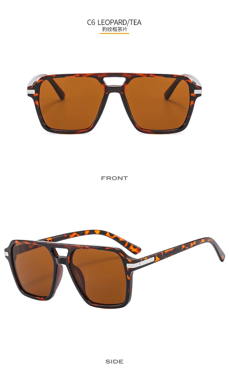 European & American Double Beam Sunglasses for Men Women β feature 13