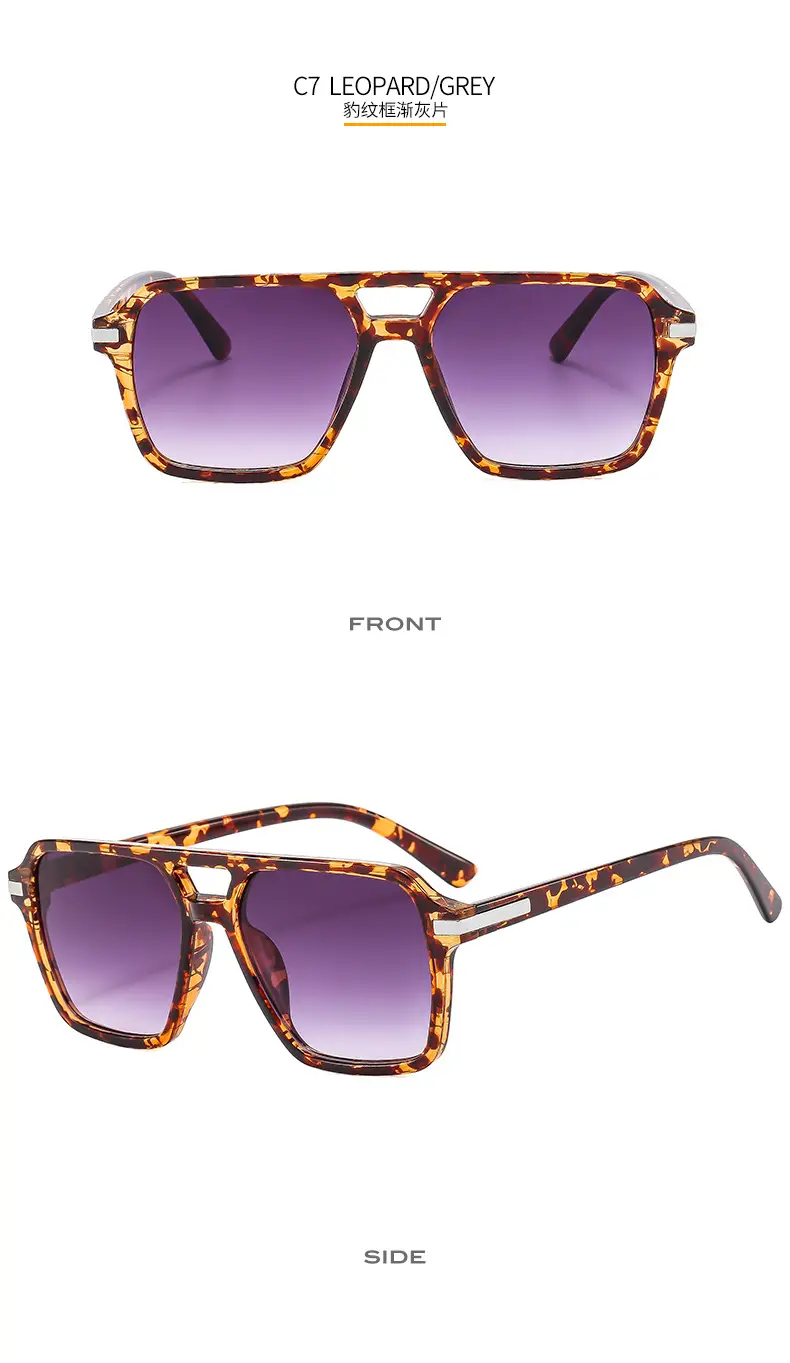 European & American Double Beam Sunglasses for Men Women β feature 14