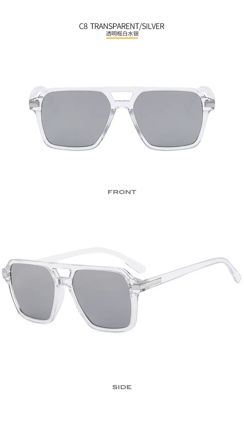 European & American Double Beam Sunglasses for Men Women β feature 15