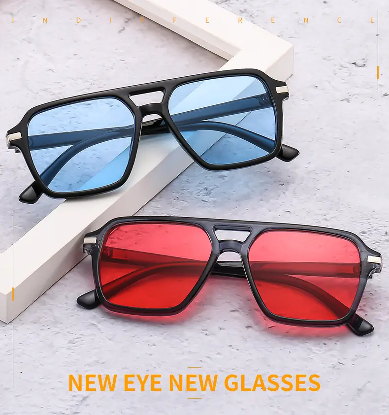 European & American Double Beam Sunglasses for Men Women β feature 2