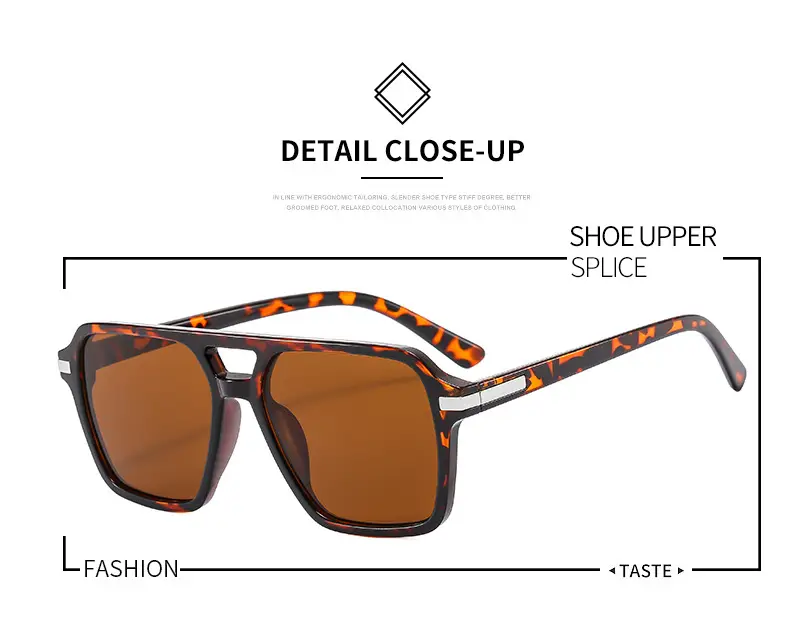 European & American Double Beam Sunglasses for Men Women β feature 3