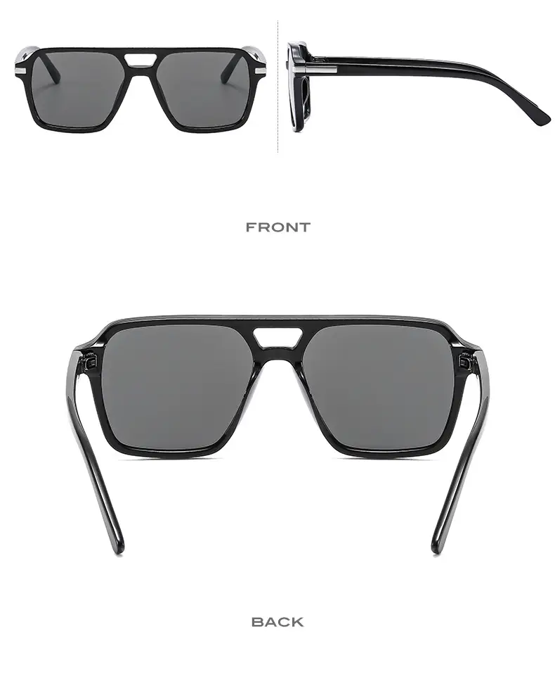 European & American Double Beam Sunglasses for Men Women β feature 8