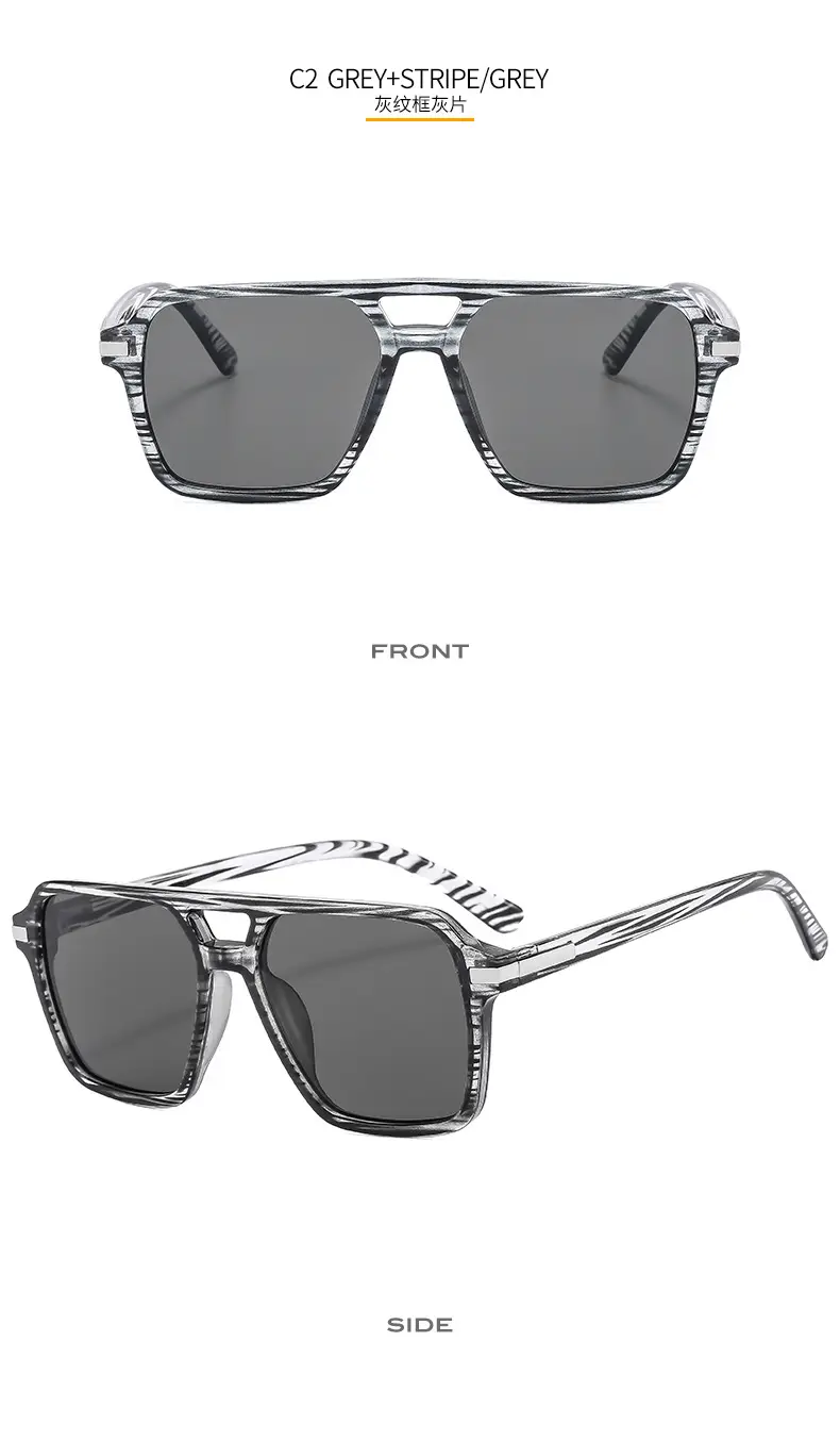 European & American Double Beam Sunglasses for Men Women β feature 9
