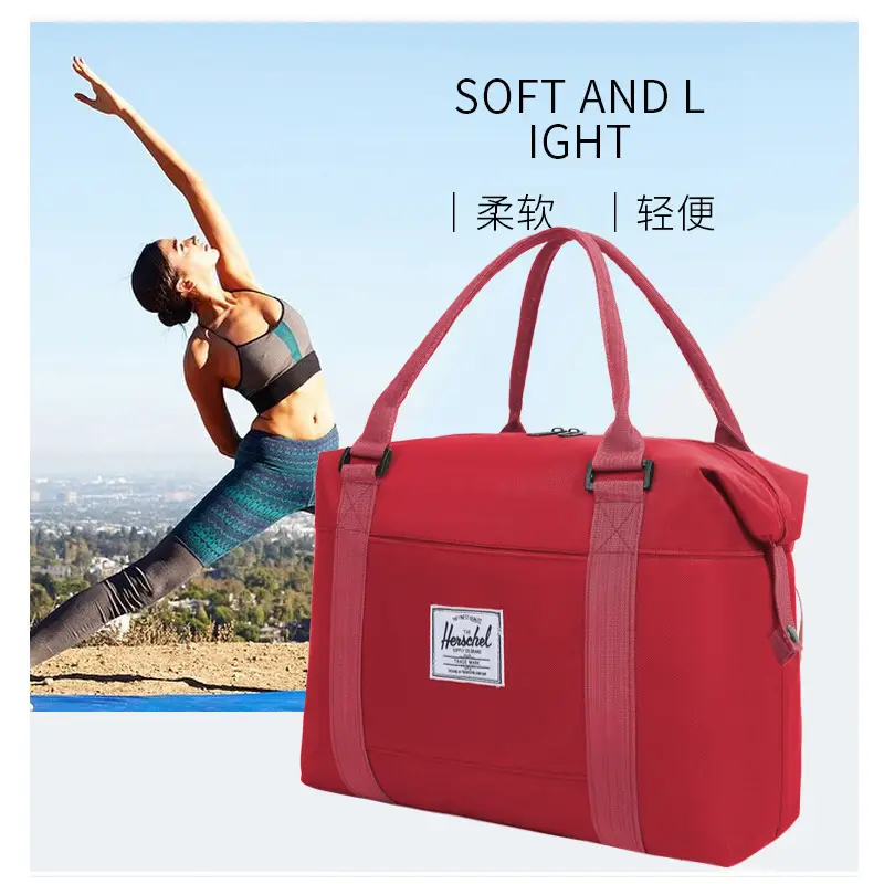 Red Oxford Handbag for Travel & Daily Use - Image 7