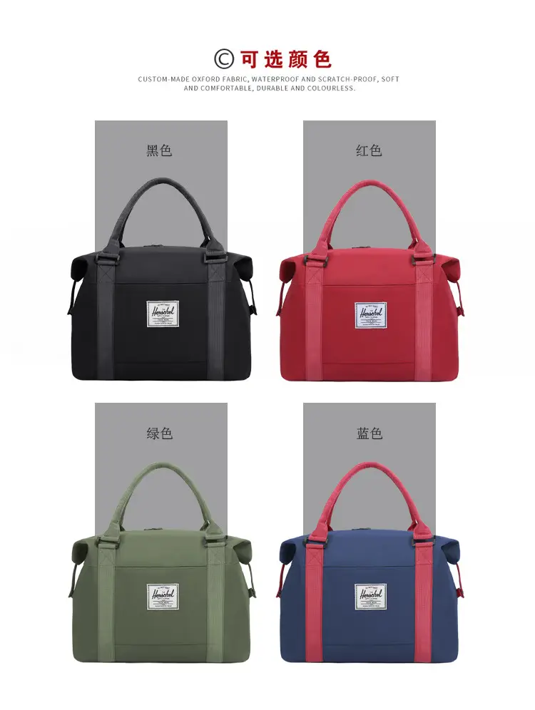 Red Oxford Handbag for Travel & Daily Use — feature 13