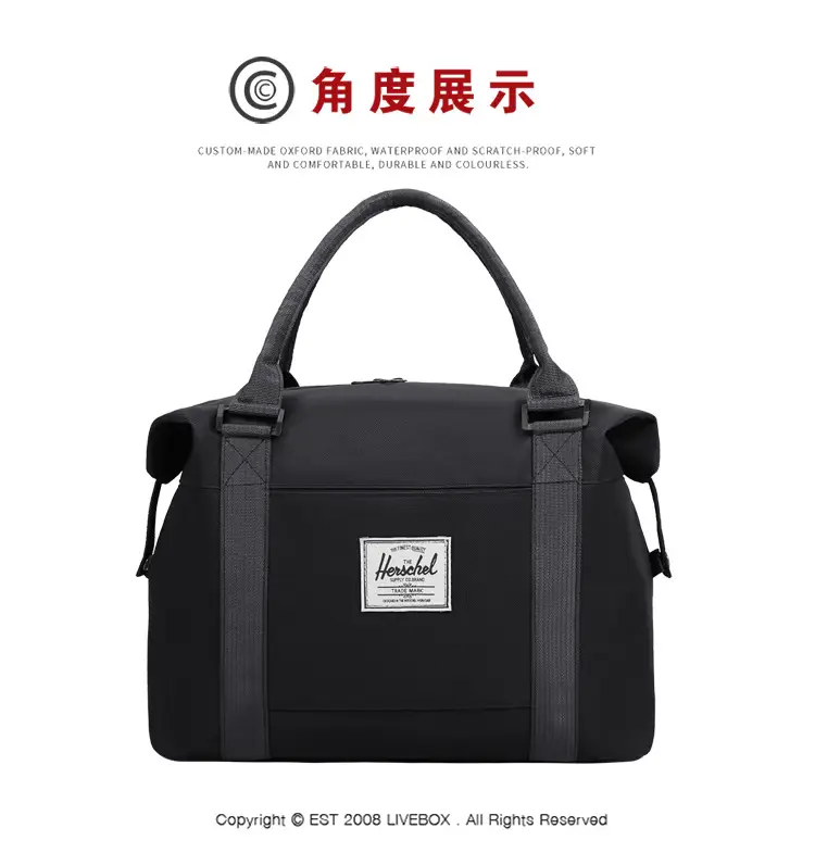 Red Oxford Handbag for Travel & Daily Use — feature 14