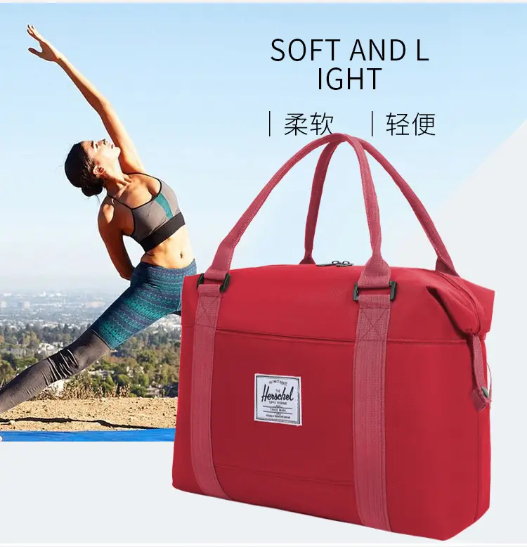Red Oxford Handbag for Travel & Daily Use — feature 5