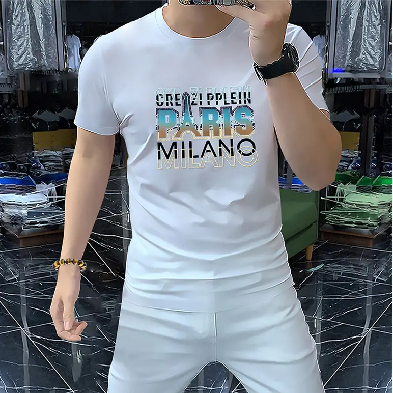 Men Green Milan Design T-Shirt Short Sleeve Round Neck — feature 9