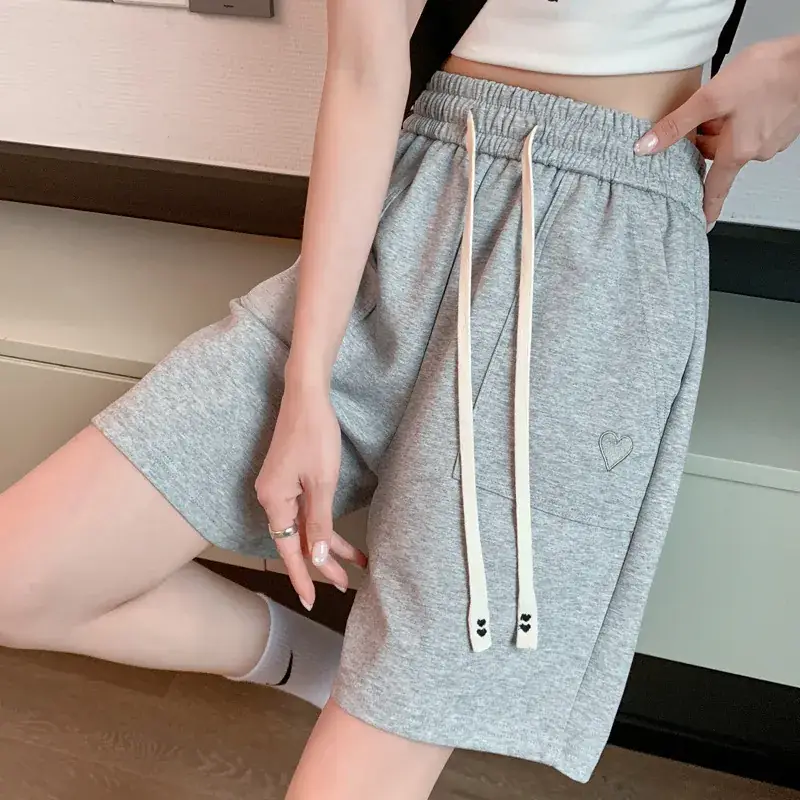 Women's Pink Loose Waist Shorts 2025 Summer - Image 5