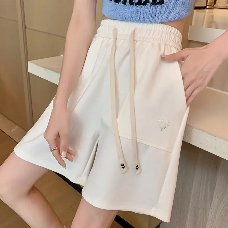 Women's Pink Loose Waist Shorts 2025 Summer - Image 7