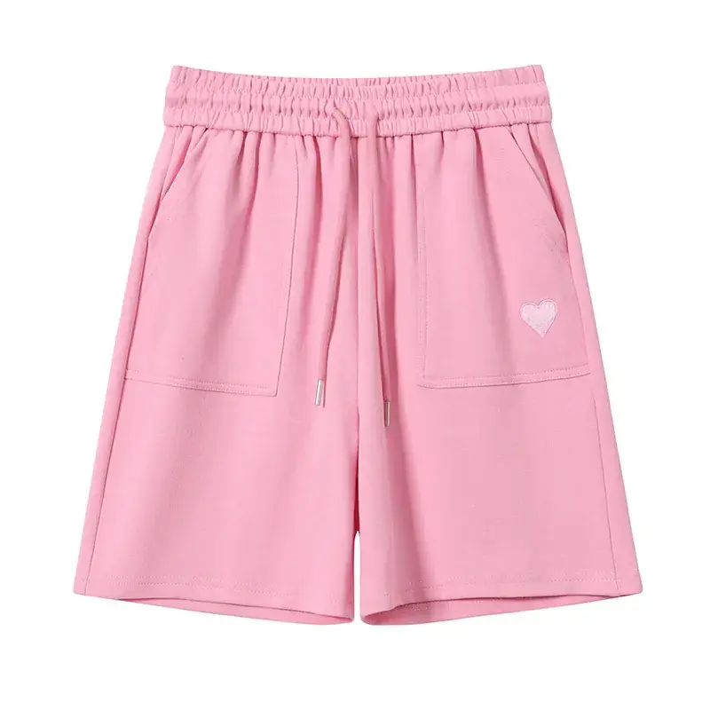 Women's Pink Loose Waist Shorts 2025 Summer - Image 9