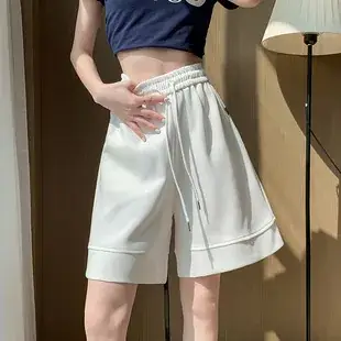 Women's Pink Loose Waist Shorts 2025 Summer — feature 28