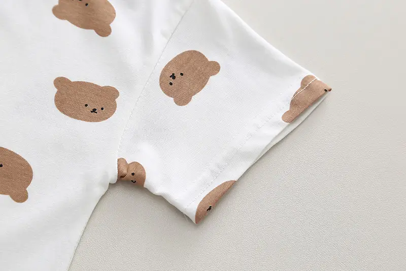 Boys Cartoon Print Strap Shorts Set Summer Wear — feature 8