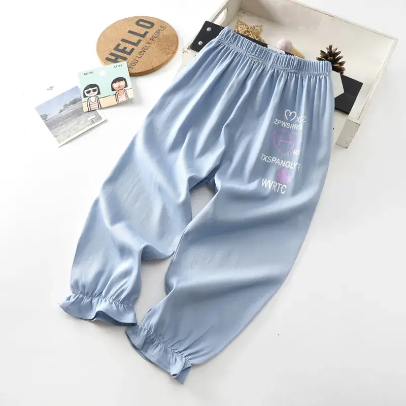 Summer Ice Silk Anti-Mosquito Pants for Boys Girls