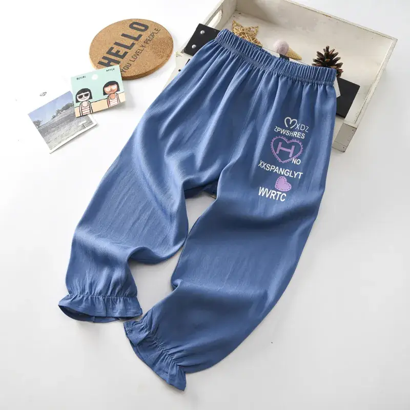 Summer Ice Silk Anti-Mosquito Pants for Boys Girls