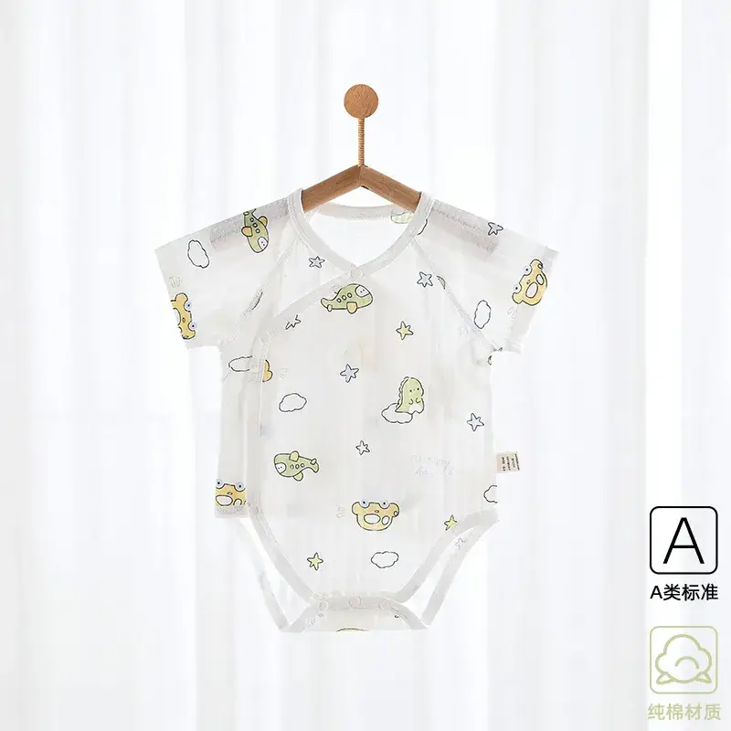 Baby Boneless Sheath Romper Cotton Summer White - Image 4