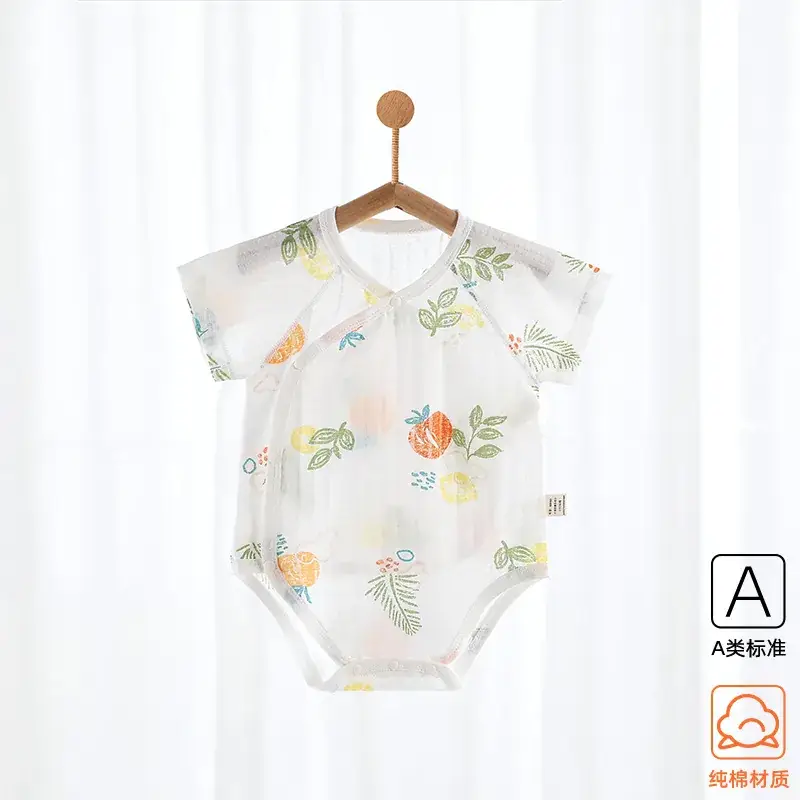 Baby Boneless Sheath Romper Cotton Summer White - Image 7