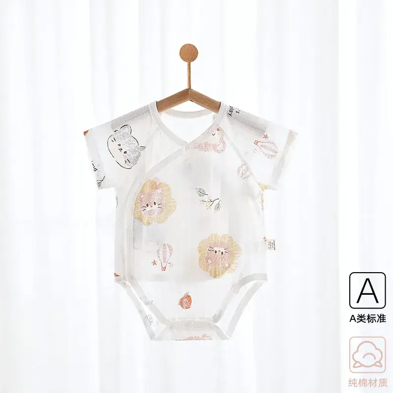 Baby Boneless Sheath Romper Cotton Summer White - Image 8