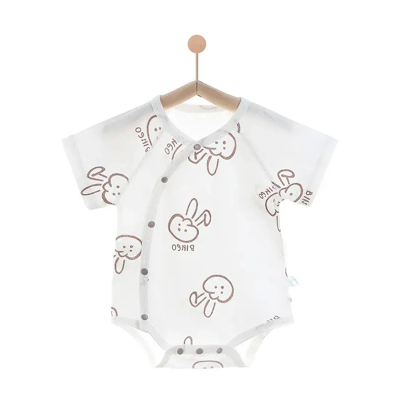 Baby Boneless Sheath Romper Cotton Summer White - Image 9
