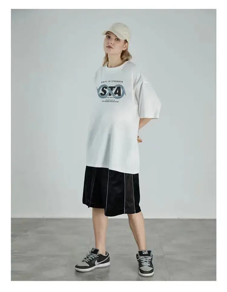 Men's Grey T-Shirt with Pink Graphic Design — feature 13