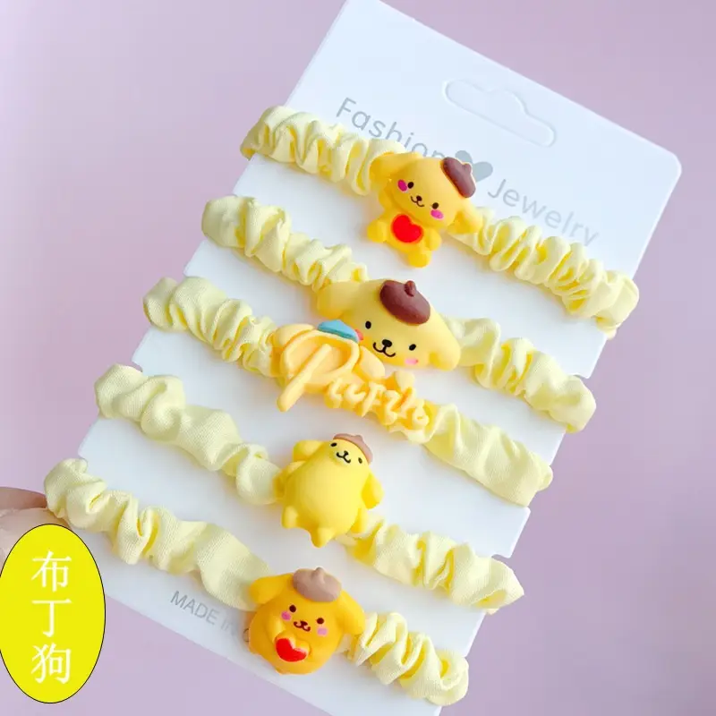 Cute Cartoon Hair Bands for Girls in Rainbow Colors - Image 5