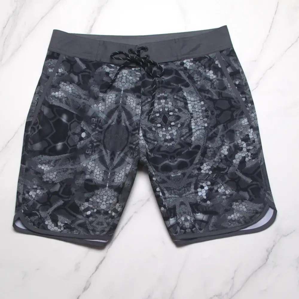 Men's Blue Patterned Quick-Drying Beach Shorts - Image 14