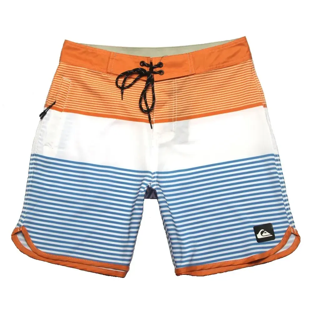 Men's Blue Patterned Quick-Drying Beach Shorts - Image 5