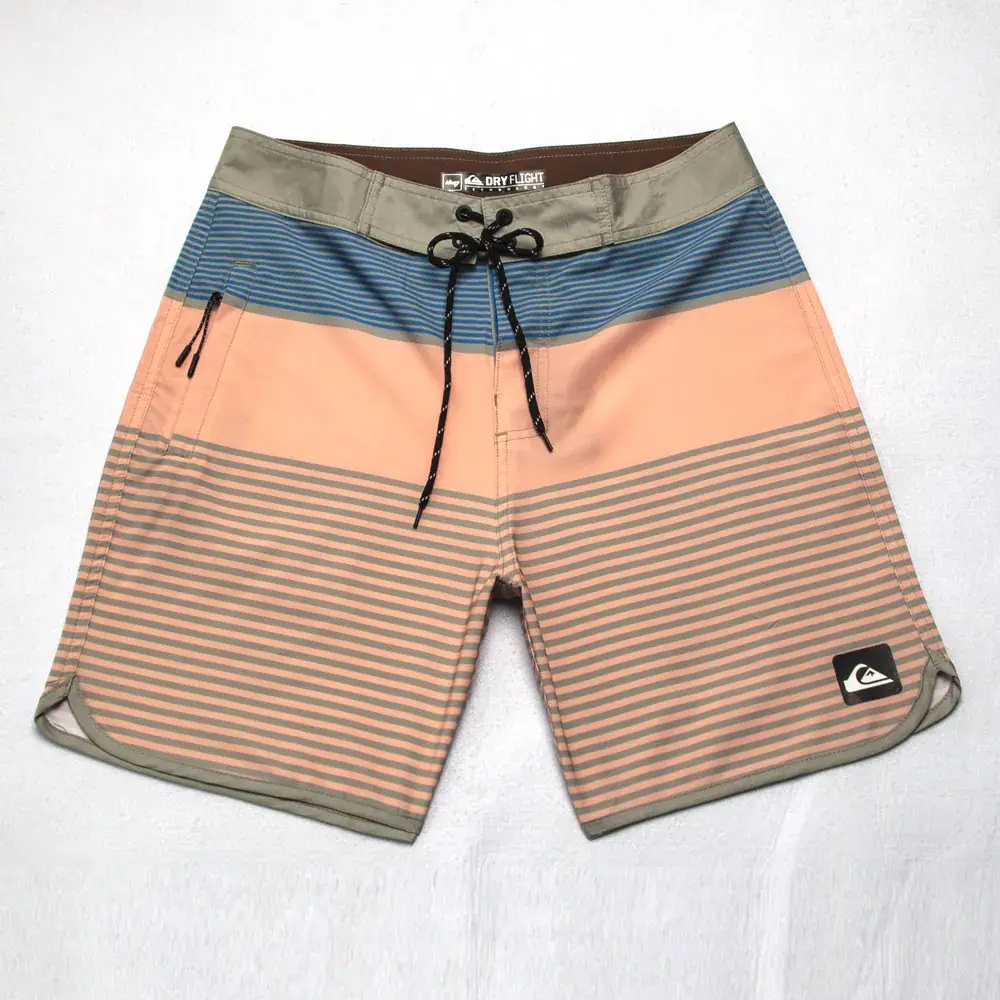 Men's Blue Patterned Quick-Drying Beach Shorts - Image 7