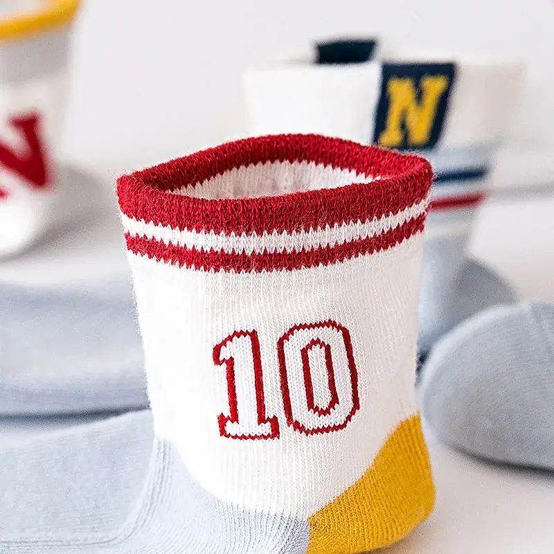 Kids Striped Mesh Socks for Boys Girls Summer Wear - Image 13