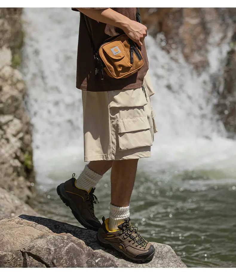 Japanese Style Cargo Shorts for Men Olive Green — feature 15