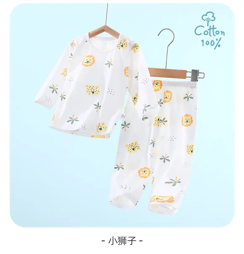 Baby Pajamas White Cotton Summer Set for Girls — feature 17