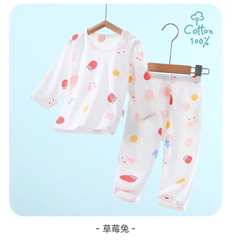 Baby Pajamas White Cotton Summer Set for Girls — feature 18