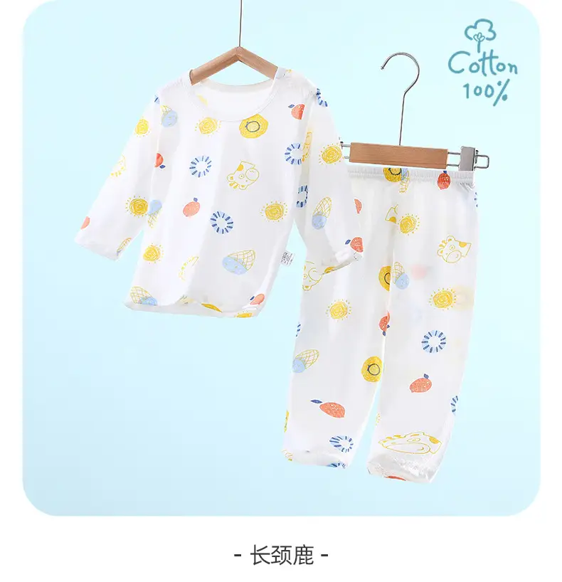 Baby Pajamas White Cotton Summer Set for Girls — feature 19