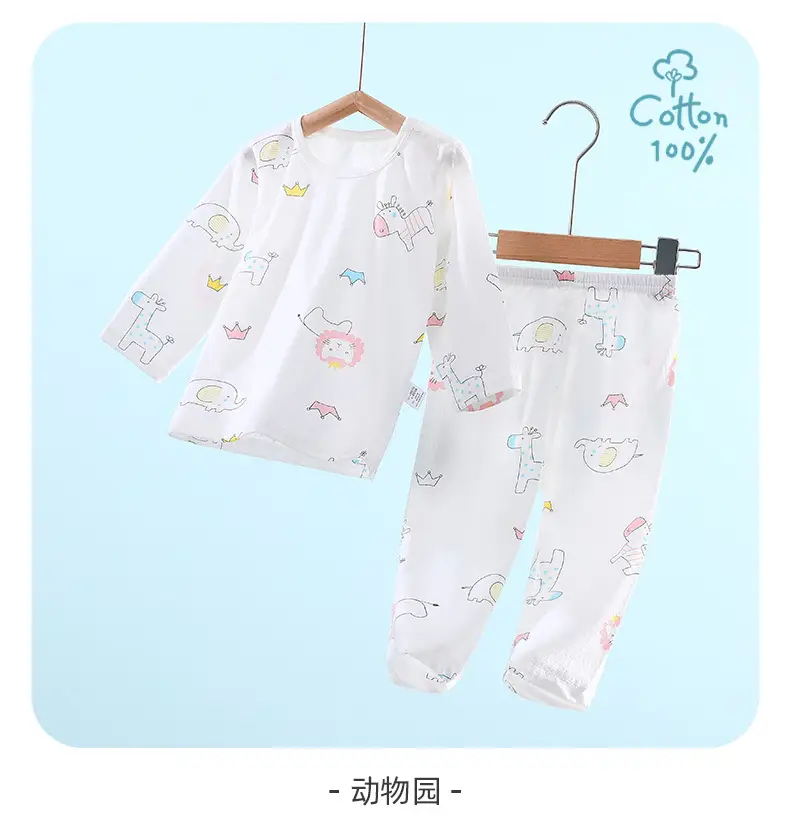 Baby Pajamas White Cotton Summer Set for Girls — feature 21