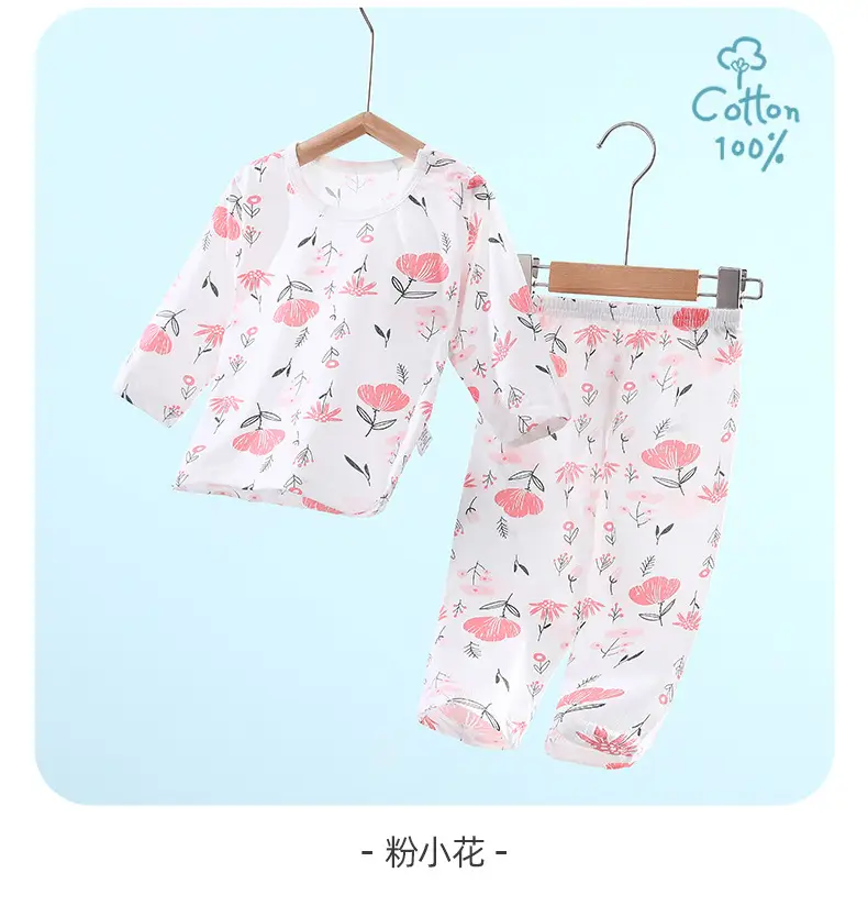 Baby Pajamas White Cotton Summer Set for Girls — feature 22