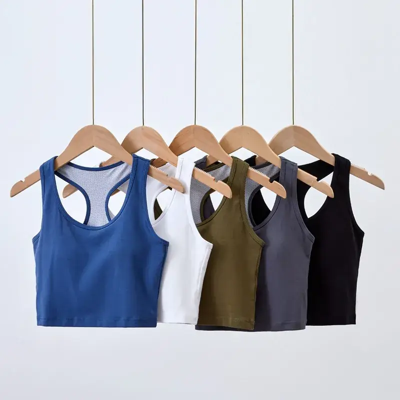 Women's I-Shape Camisole Vest with Chest Pad - Image 7