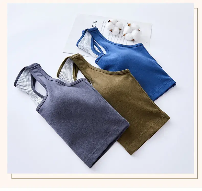 Women's I-Shape Camisole Vest with Chest Pad — feature 16