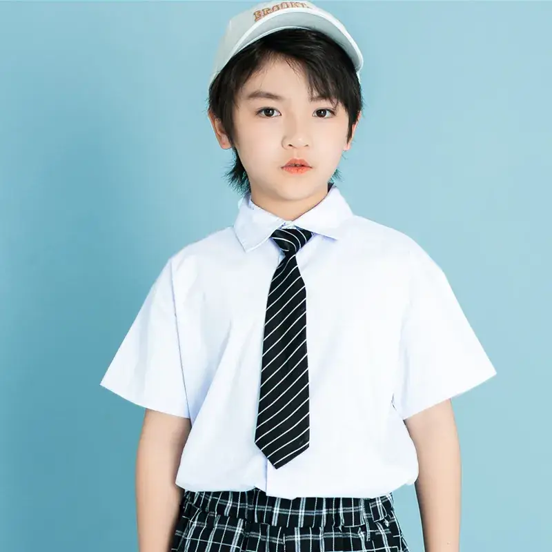 Children's Checkered Shorts Cheerleader Outfit - Image 3