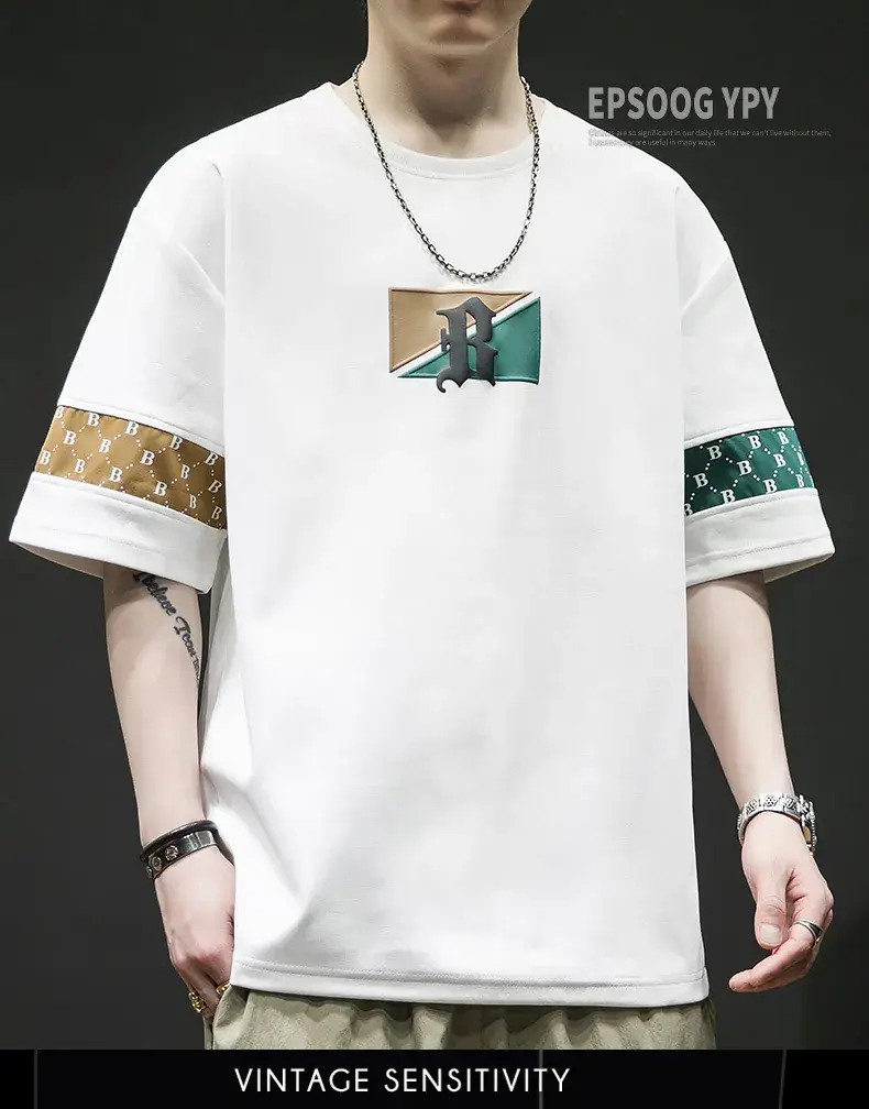 Men Grey T-Shirt with Graphic Print & Half Sleeves — feature 11