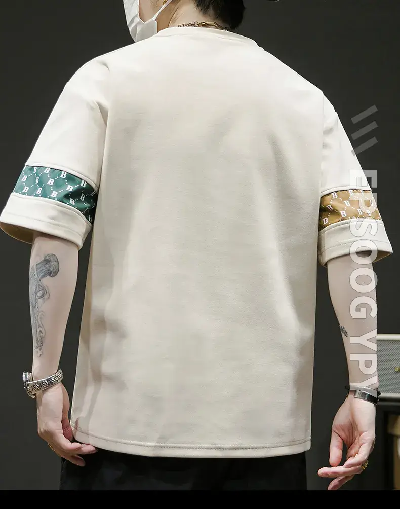 Men Grey T-Shirt with Graphic Print & Half Sleeves — feature 17