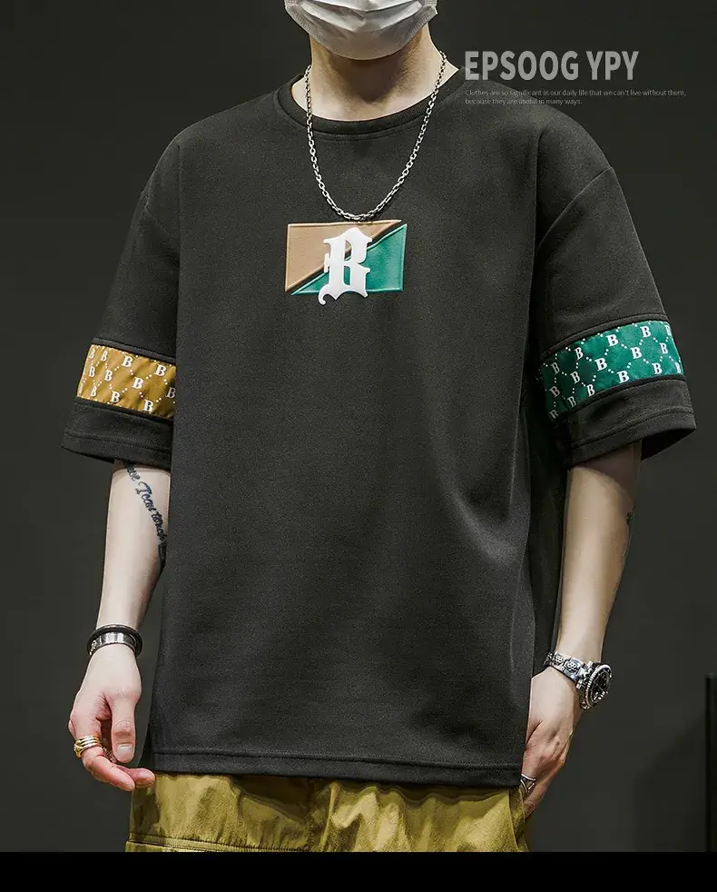 Men Grey T-Shirt with Graphic Print & Half Sleeves — feature 23