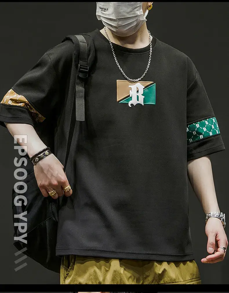 Men Grey T-Shirt with Graphic Print & Half Sleeves — feature 24