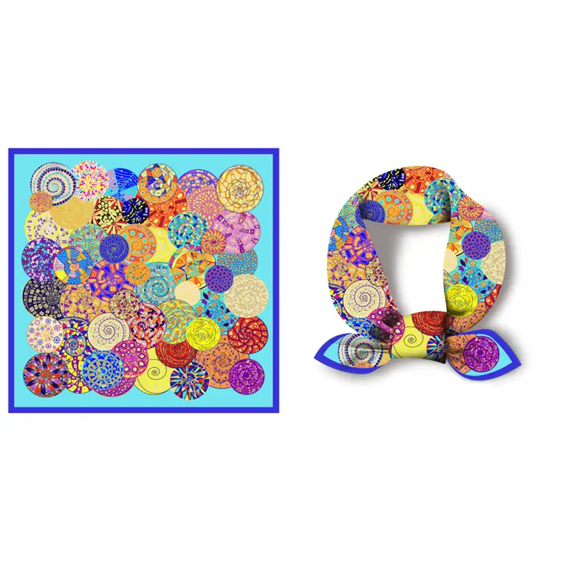 Silk Scarf Ethnic Design 2024 Summer Decorative Belt