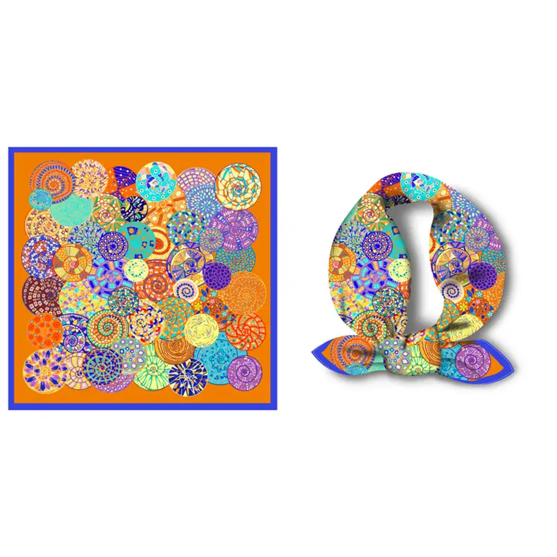 Silk Scarf Ethnic Design 2024 Summer Decorative Belt