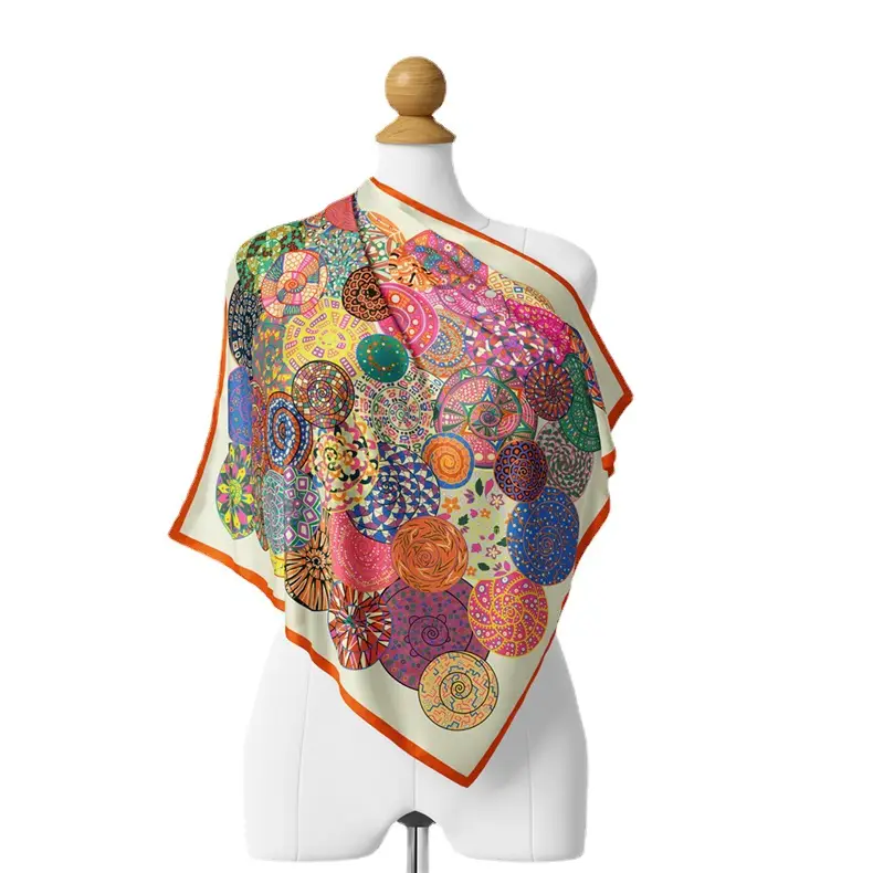 Silk Scarf Ethnic Design 2024 Summer Decorative Belt