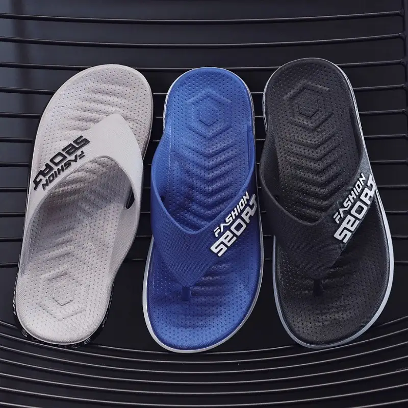 Men's Fashion Sport Grey Slide On Sandals