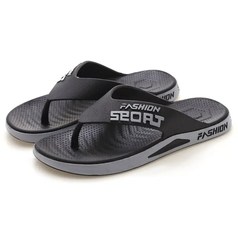 Men's Fashion Sport Grey Slide On Sandals