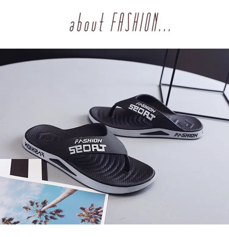 Men's Fashion Sport Grey Slide On Sandals — feature 11